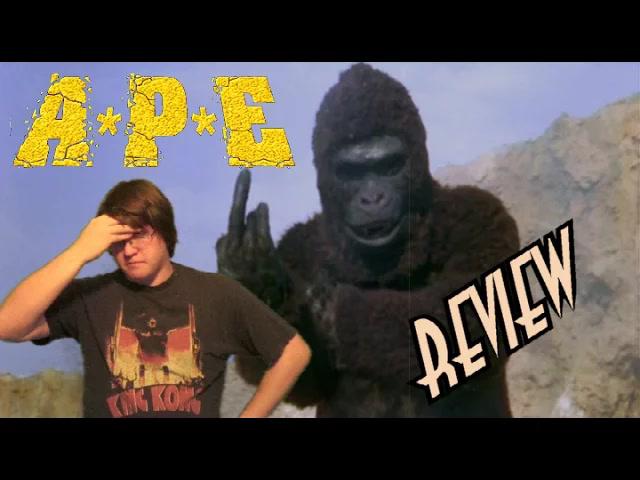 Title card image for video titled 10. A*P*E (1976) KING KONG REVIEWS - 3-D Middle Fingers Galore!