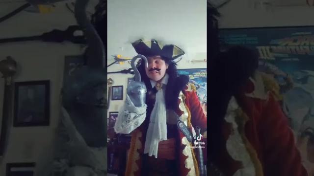 Title card image for video titled #captainhook has had it with #peterpan  #alanrickman #cosplay #disney #animenorth