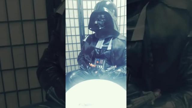 Title card image for video titled #darthvader wants some alone time! #starwars #cosplay #bigjackfilms