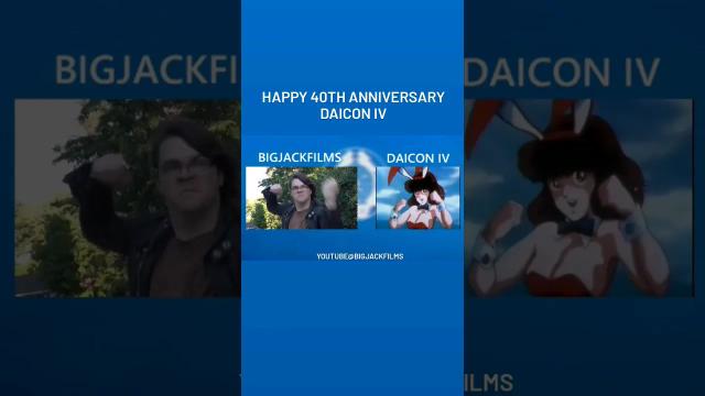 Title card image for video titled Happy 40th Anniversary to #daiconiv #cosplay #anime #animenorth2023 #fanexpo #Evangellion