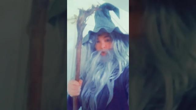 Title card image for video titled "KAREN BAGGINS!!!" #thelordoftherings #gandalf #cosplay #karen #bilbobaggins #jrrtolkien