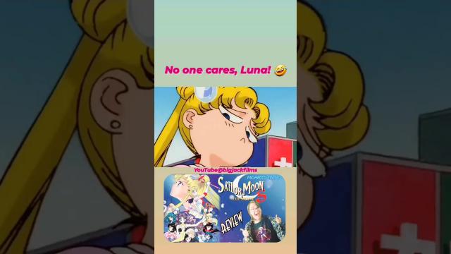 Title card image for video titled Who asked? #sailormoon #luna #bigjackfilms #redlettermedia #anime #meme #usagi #moviereview