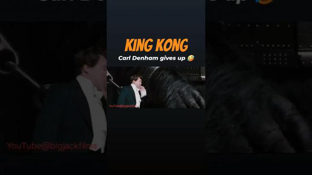 Title card image for video titled Carl Denham ain't having it 😅 #kingkong #jackblack #bigjackfilms #kingkongreviews