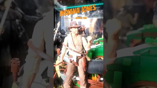 Title card image for video titled My GF got me this... #indianajones #jurassicpark #hasbro #toys #actionfigures #raptor #bigjackfilms