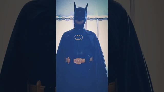 Title card image for video titled Testing the new #neca belt! #batman89 #batman #cosplay #michaelkeaton #batmancosplay