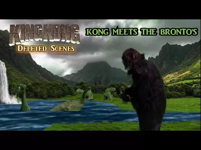 Title card image for video titled King Kong (2016) Fan Film DELETED SCENES - Kong Meets The Brontos