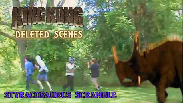 Title card image for video titled King Kong (2016) Fan Film DELETED SCENES - Styracosaurus Scramble