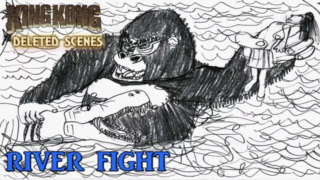 Title card image for video titled King Kong (2016) Fan Film DELETED SCENES - River Fight