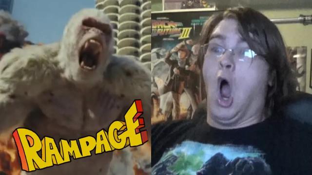 Title card image for video titled RAMPAGE (2018) TRAILER - Reaction & Thoughts - ANOTHER KING KONG MOVIE???