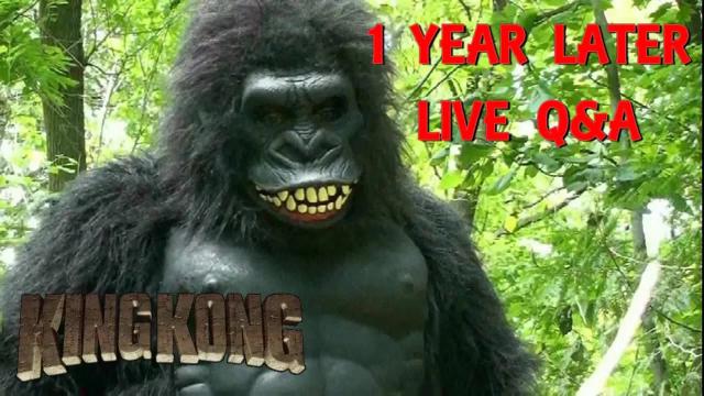 Title card image for video titled King Kong (2016) Fan Film - 1 YEAR LATER Q&A - A BigJackFilms Livestream