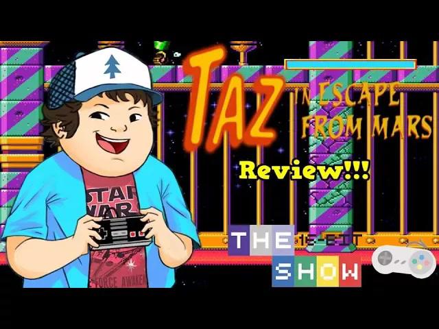 Title card image for video titled TAZ In Escape From Mars (Genesis) REVIEW - The16BitShow