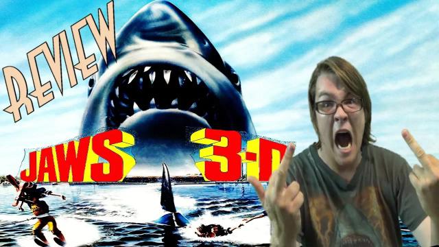 Title card image for video titled Jaws 3-D (1983) REVIEW - JAWS MONTH