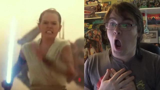 Title card image for video titled STAR WARS EPISODE IX! Teaser Trailer Reaction!