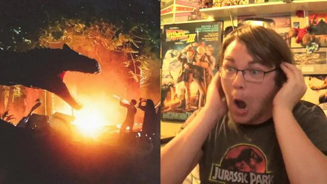 Title card image for video titled Jurassic World: Battle At Big Rock REACTION!