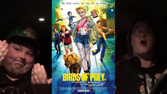 Title card image for video titled Opening Night - BIRDS OF PREY...The Harley Quinn Movie made from Zack Snyder's leftover drugs...