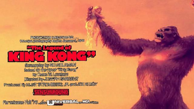 Title card image for video titled THE LEGEND OF KING KONG (1975) Trailer