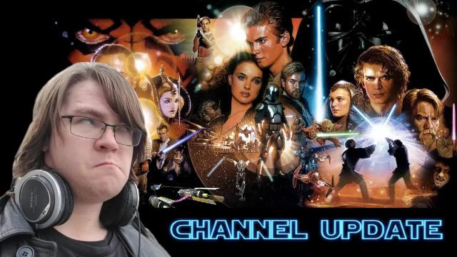 Title card image for video titled About The Star Wars Prequel Trilogy...