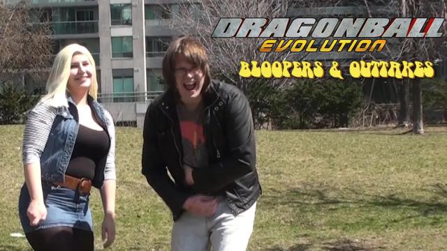 Title card image for video titled Dragonball Evolution (100th Episode) Review - BLOOPERS & OUTTAKES
