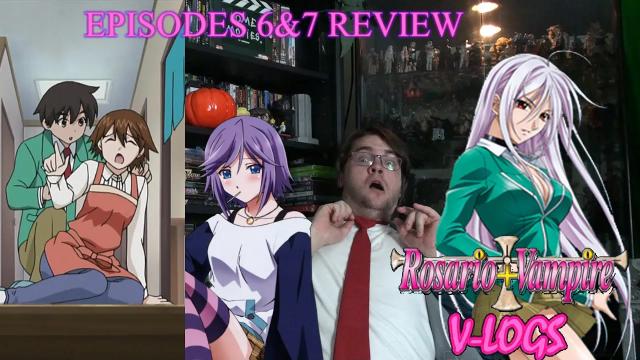 Title card image for video titled Rosario+Vampire Capu2 V-Logs (Episodes 6&7) Review - BACK TO THE HUMAN WORLD 2: ELECTRIC JIGGALO