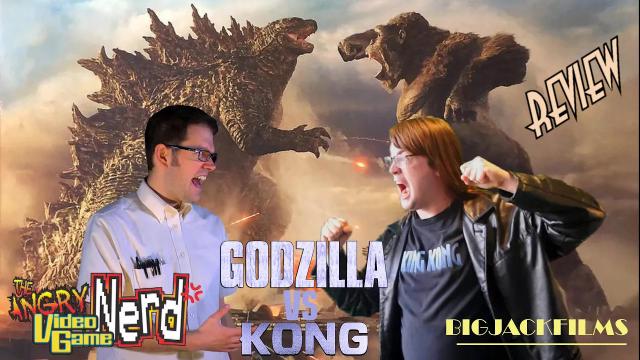 Title card image for video titled 79. Godzilla VS Kong (2021) (Ft. Angry Video Game Nerd) BIGJACKFILMS KING KONG REVIEWS