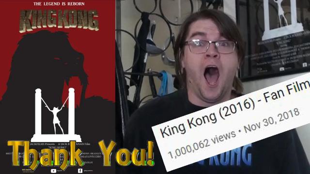 Title card image for video titled KING KONG HITS 1,000,000 VIEWS!