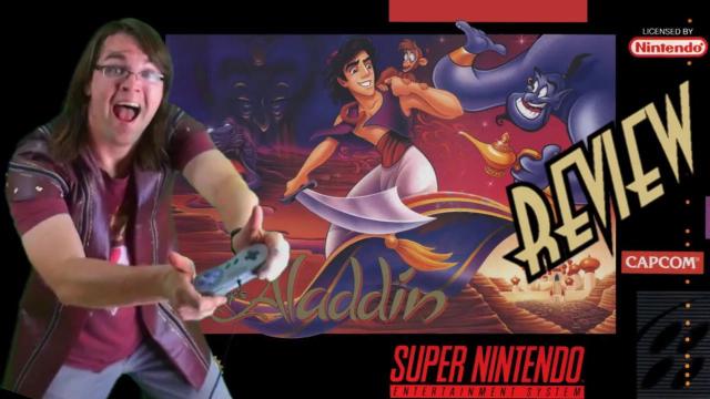 Title card image for video titled Disney's Aladdin (Super Nintendo) BIGJACKFILMS GAME REVIEW