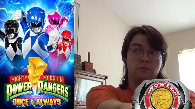 Title card image for video titled "Mighty Morphin Power Rangers: Once & Always" gets the band back together! OPENING NIGHT REVIEW